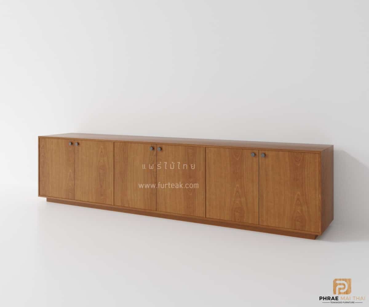 Solid Teak TV Console – Modern Style - Image 2